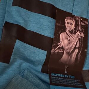 Blue women's yoga leggings